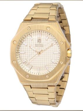 Montres Prestige X Men's Watch - 44mm, Gold (MPW-0247) New With Box